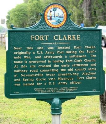 Fort Clarke Marker. Click for full size. Fort Clarke Marker image. Click for full size.