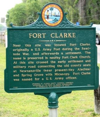 Fort Clarke Marker image. Click for full size.