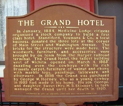 The Grand Hotel Marker image. Click for full size.