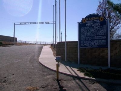 Medicine Lodge Peace Treaties Marker. Click for full size. Medicine Lodge Peace Treaties Marker image. Click for full size.