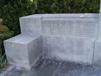 Glen Cove Civil War Memorial Names image. Click for full size.