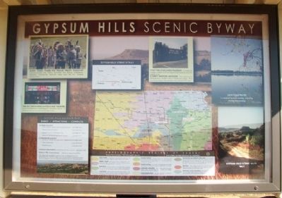 Gypsum Hills Scenic Byway Kiosk (Side A) image. Click for full size.