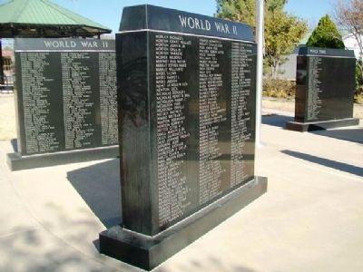 Comanche County Veterans Memorial Honor Roll image. Click for full size.