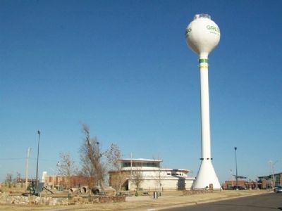 Big Well Museum and Greensburg City Water Tower. Click for full size. Big Well Museum and Greensburg City Water Tower image. Click for full size.