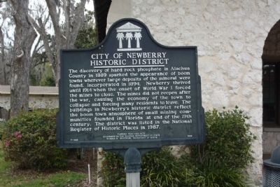 City of Newberry Historic District Marker image. Click for full size.