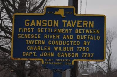 Ganson Tavern Marker image. Click for full size.