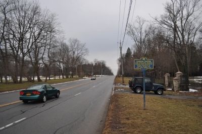 Ganson Tavern Marker as seen facing west image. Click for full size.