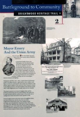 Mayor Emery and the Union Army Marker. Click for full size. Mayor Emery and the Union Army Marker image. Click for full size.