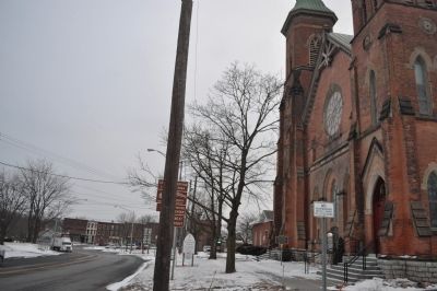 First Presbyterian Church of Seneca Falls Marker as seen facing south image. Click for full size.