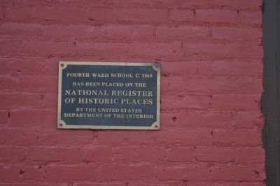 Fourth Ward School Marker. Click for full size. Fourth Ward School Marker image. Click for full size.