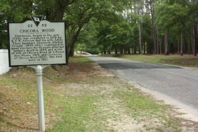 Chicora Wood Marker seen along southbound Plantersville Road image. Click for full size.
