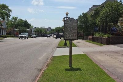 Robert Stewart House Marker seen along Front Street traveling southeast. Click for full size. Robert Stewart House Marker seen along Front Street traveling southeast image. Click for full size.