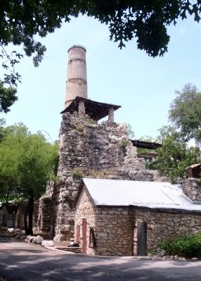 Remains of the Alamo Portland and Roman Cement Company image. Click for full size.