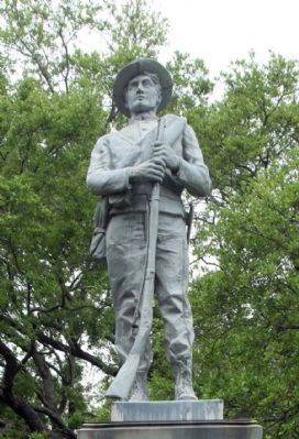 Company A, 10th South Carolina Infantry Regiment Sculpture close-up image. Click for full size.