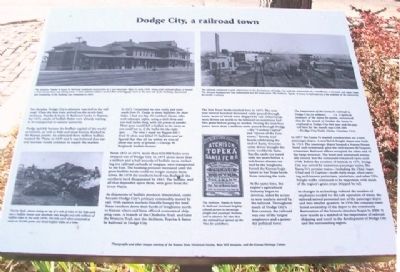 Dodge City, a railroad town Marker image. Click for full size.