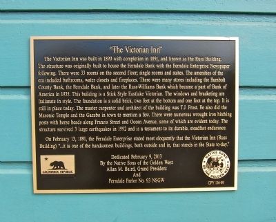 The Victorian Inn Marker image. Click for full size.