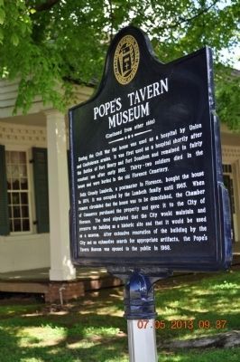 Pope's Tavern Museum Marker Side 2 image. Click for full size.