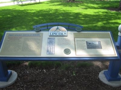 First Lincoln-Douglas Debate Marker image. Click for full size.