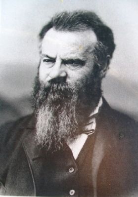 John Wesley Powell Photo on The 100th Meridian Marker image. Click for full size.