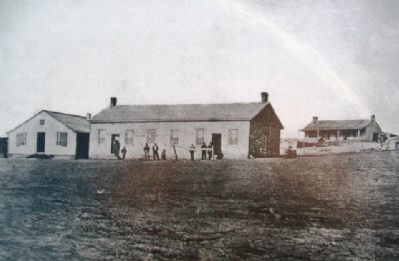 Fort Dodge Photo on The 100th Meridian Marker. Click for full size. Fort Dodge Photo on The 100th Meridian Marker image. Click for full size.