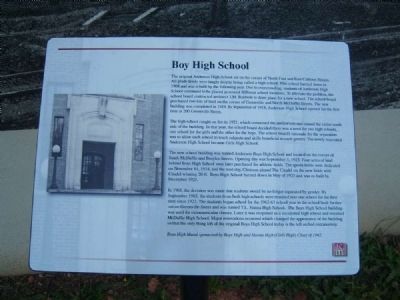 Boy High School Marker image. Click for full size.
