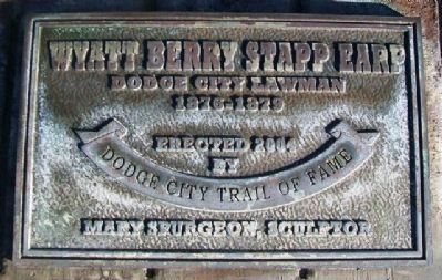 Wyatt Earp Statue Information image. Click for full size.