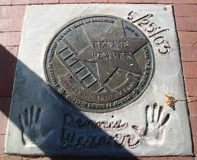 Dennis Weaver Marker image. Click for full size.