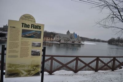 The Flats Marker and Van Cleef Lake image. Click for full size.