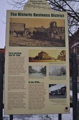 The Historic Business District Marker image. Click for full size.