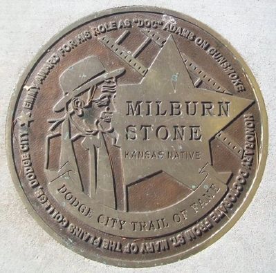 Milburn Stone Marker. Click for full size. Milburn Stone Marker image. Click for full size.