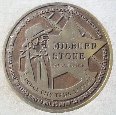 Milburn Stone Marker image. Click for full size.