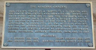 The Reading Garden Marker. Click for full size. The Reading Garden Marker image. Click for full size.
