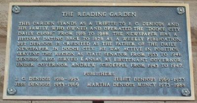 The Reading Garden Marker image. Click for full size.