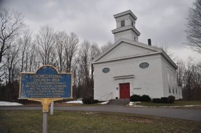 Congregational Church and Marker image. Click for full size.