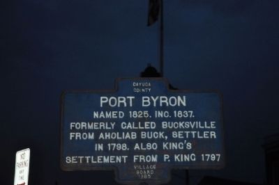 Port Byron Marker image. Click for full size.