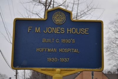 F.M. Jones House Marker. Click for full size. F.M. Jones House Marker image. Click for full size.