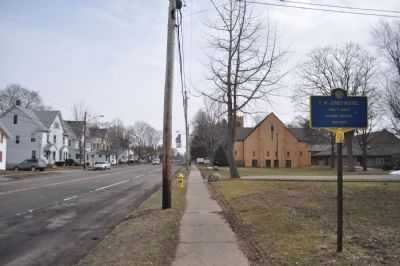 F.M. Jones House Marker as seen facing East. Click for full size. F.M. Jones House Marker as seen facing East image. Click for full size.