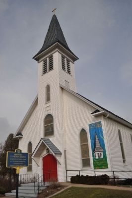 Immanuel Lutheran Church and Marker image. Click for full size.