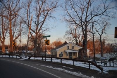 First White Men Marker as seen facing West. Click for full size. First White Men Marker as seen facing West image. Click for full size.