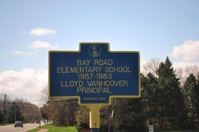 Bay Road Elementary School Marker image. Click for full size.