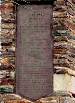 Army Correspondents and Artists Memorial Plaque image. Click for full size.