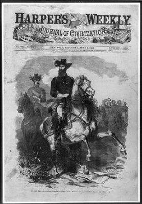 <i>Colonel Grierson, Sixth Illinois Cavalry - From a Photo by Jacobs of New Orleans image. Click for full size.