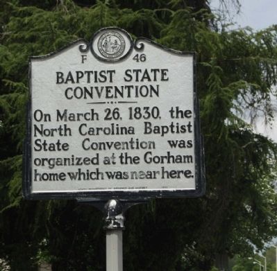 Baptist State Convention Marker image. Click for full size.