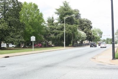 Baptist State Convention Marker seen looking north along South Green Street near West 4th Street. Click for full size. Baptist State Convention Marker seen looking north along South Green Street near West 4th Street image. Click for full size.