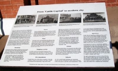 From 'Cattle Capital' to modern city Marker. Click for full size. From 'Cattle Capital' to modern city Marker image. Click for full size.