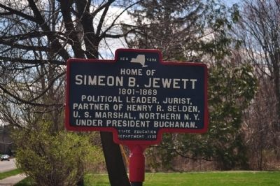Home of Simeon B. Jewett Marker image. Click for full size.