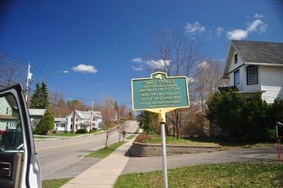 State Street Marker facing east image. Click for full size.