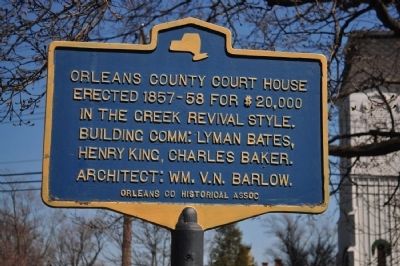 Orleans County Courthouse Marker image. Click for full size.