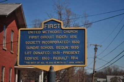 First United Methodist Church Marker. Click for full size. First United Methodist Church Marker image. Click for full size.