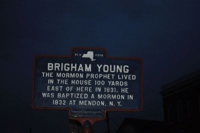 Brigham Young Marker. Click for full size. Brigham Young Marker image. Click for full size.
